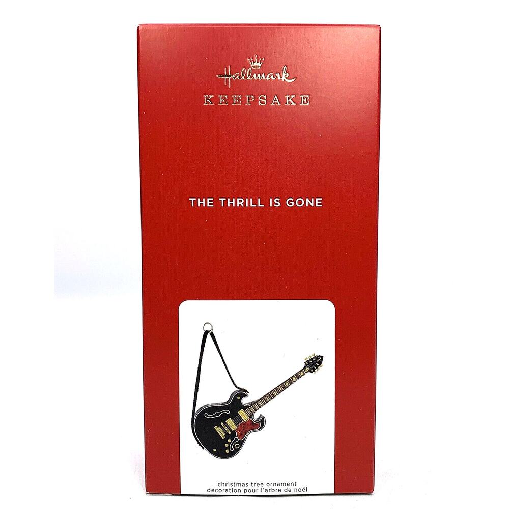 Hallmark THE THRILL IS GONE B.B. King Guitar 2021 Magic Keepsake Ornament Sound